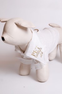 Figo – koszula dla psa lniana w kolorze kremowym 