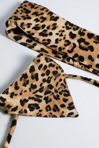 Set Riviera Panther – jedwabne apaszki dla psa i człowieka 