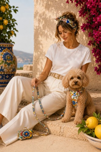 Gala La Dolce Vita – limitowana kolekcja szelek dla psa PET Fashion ÉTOILE