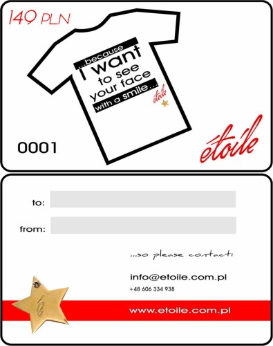 karta gift etoile 149